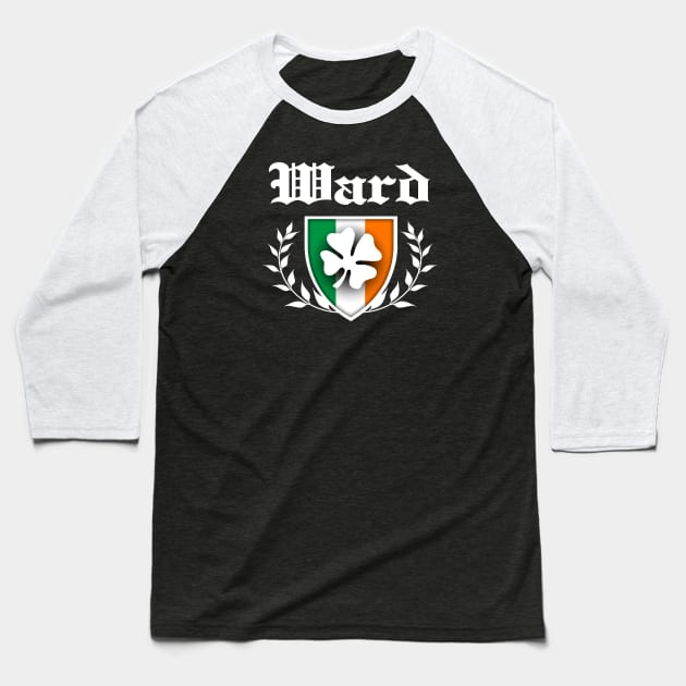 Ward Shamrock Crest Baseball T-Shirt by robotface